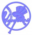 New York Yankees Colorful Embossed Logo Sticker Heat Transfer