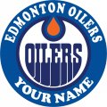 Edmonton Oilers Customized Logo decal sticker
