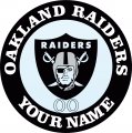 Oakland Raiders Customized Logo Sticker Heat Transfer