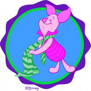 Disney Piglet Logo 09 decal sticker