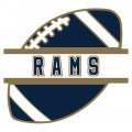 Football Los Angeles Rams Logo Sticker Heat Transfer