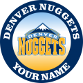 Denver Nuggets Customized Logo decal sticker
