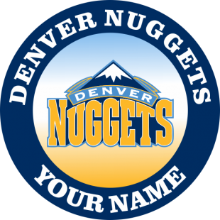 Denver Nuggets Customized Logo Sticker Heat Transfer