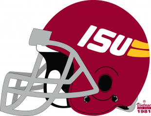 Iowa State Cyclones 1981-1983 Helmet Sticker Heat Transfer