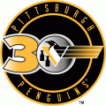 Pittsburgh Penguins 1996 97 Anniversary Logo decal sticker