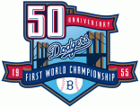 Los Angeles Dodgers 2005 Anniversary Logo decal sticker