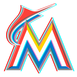 Phantom Miami Marlins logo decal sticker