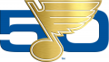 St. Louis Blues 2016 17 Anniversary Logo Sticker Heat Transfer