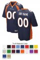 Denver Broncos Custom Letter and Number Kits For Navy Jersey Material Twill
