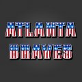 Atlanta Braves American Captain Logo decal sticker