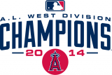 Los Angeles Angels 2014 Champion Logo Sticker Heat Transfer