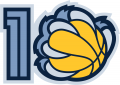 Memphis Grizzlies 2010-2011 Anniversary Logo 2 Sticker Heat Transfer