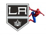 Los Angeles Kings Spider Man Logo Sticker Heat Transfer