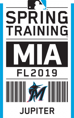 Miami Marlins 2019 Event Logo Sticker Heat Transfer