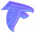 Atlanta Falcons Colorful Embossed Logo Sticker Heat Transfer