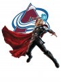 Colorado Avalanche Thor Logo Sticker Heat Transfer