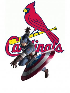 St. Louis Cardinals Captain America Logo Sticker Heat Transfer