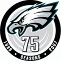 Philadelphia Eagles 2007 Anniversary Logo Sticker Heat Transfer