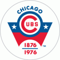 Chicago Cubs 1976 Anniversary Logo Sticker Heat Transfer