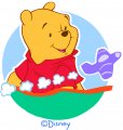 Disney Pooh Logo 07 Sticker Heat Transfer