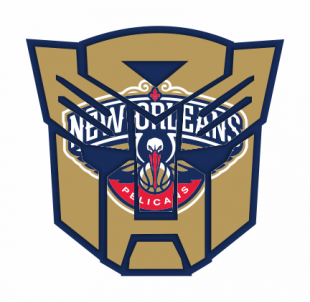 Autobots New Orleans Pelicans logo decal sticker