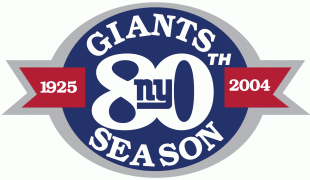 New York Giants 2004 Anniversary Logo decal sticker