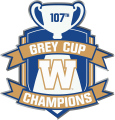 Winnipeg Blue Bombers 2019 Champion Logo