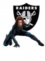 Oakland Raiders Black Widow Logo Sticker Heat Transfer