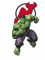 New Jersey Devils Hulk Logo decal sticker