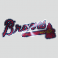Atlanta Braves Stainless steel logo decal sticker