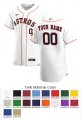 Houston Astros Custom Letter and Number Kits for Home Jersey Material Twill