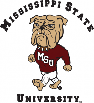 Mississippi State Bulldogs 1986-2008 Mascot Logo Sticker Heat Transfer