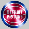 Detroit Pistons Stainless steel logo decal sticker