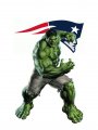 New England Patriots Hulk Logo decal sticker