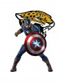 Captain America Jacksonville Jaguars Logo Sticker Heat Transfer