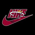 Miami Heat Nike logo decal sticker