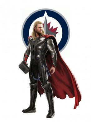 Winnipeg Jets Thor Logo Sticker Heat Transfer