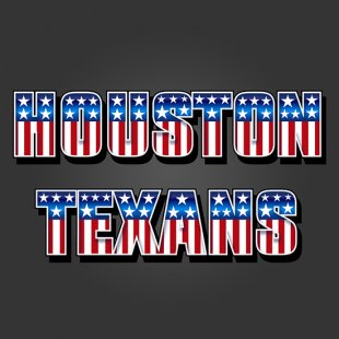 Houston Texans American Captain Logo Sticker Heat Transfer