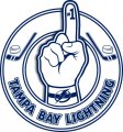 Number One Hand Tampa Bay Lightning logo Sticker Heat Transfer