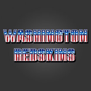 Washington Redskins American Captain Logo Sticker Heat Transfer