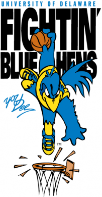 Delaware Blue Hens 1999-Pres Mascot Logo 12 Sticker Heat Transfer