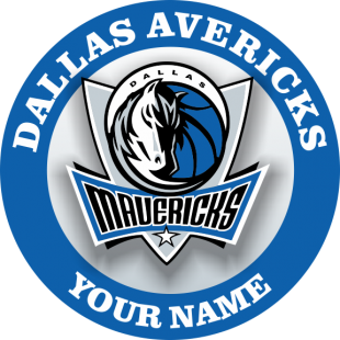 Dallas Mavericks Customized Logo decal sticker
