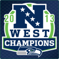Seattle Seahawks 2013 Champion Logo Sticker Heat Transfer