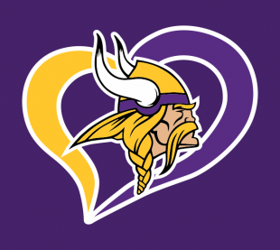 Minnesota Vikings Heart Logo decal sticker