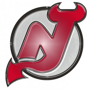 New Jersey Devils Plastic Effect Logo Sticker Heat Transfer