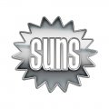 Phoenix Suns Silver Logo Sticker Heat Transfer
