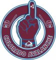 Number One Hand Colorado Avalanche logo Sticker Heat Transfer
