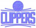 Los Angeles Clippers Colorful Embossed Logo decal sticker