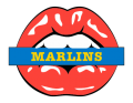 Miami Marlins Lips Logo Sticker Heat Transfer