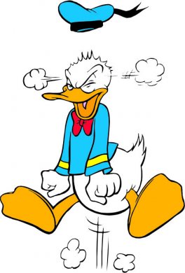 Donald Duck Logo 47 Sticker Heat Transfer